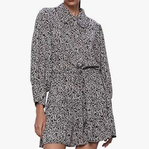 Zara peter pan collar shirt dress